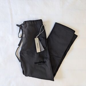 Essentials Black On Black Straight Leg Pants